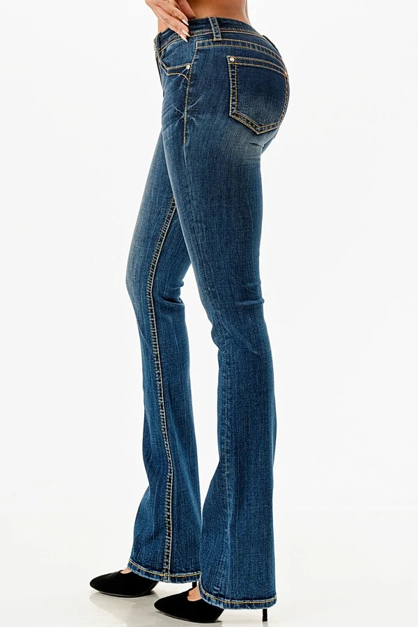 Grace In LA Bluebell Plus Size Bootcut Jeans 32"